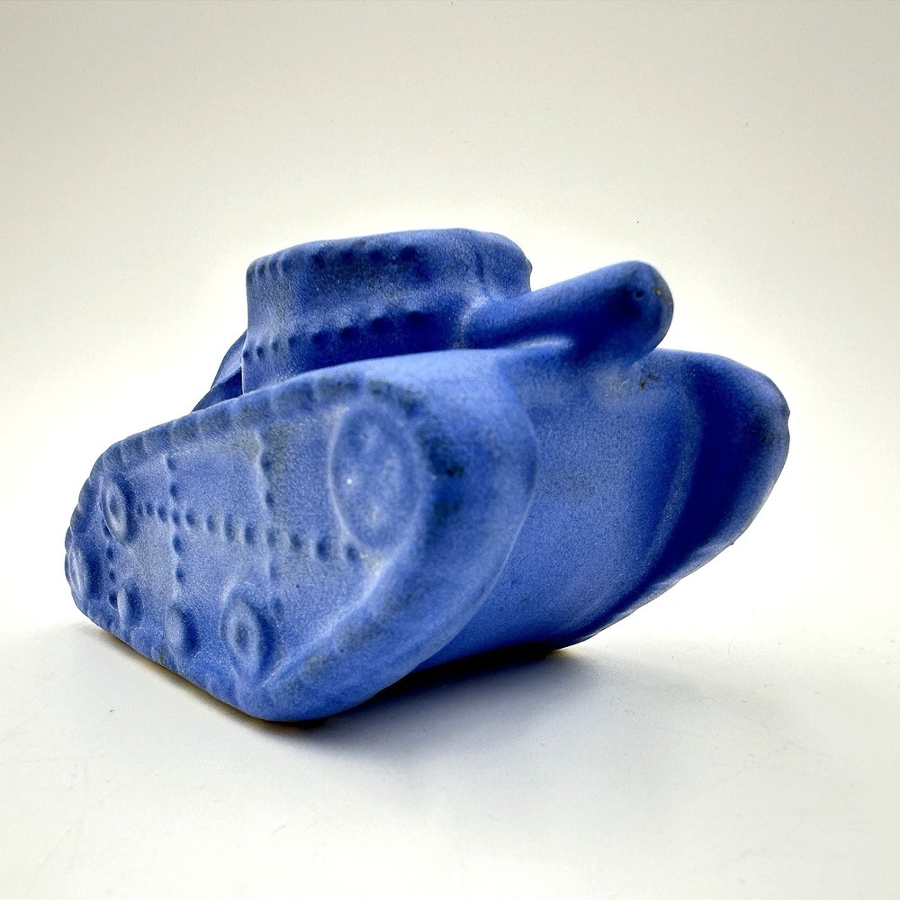 Niloak Tank Vase Ozark Blue Matte Glaze Ceramic Military Novelty Decor Vintage